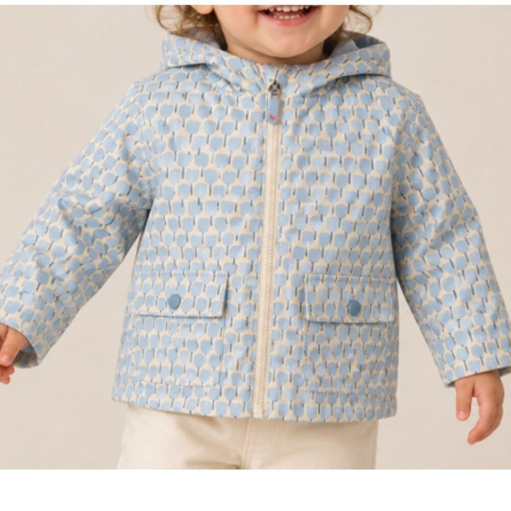 Pink Chicken Girl's Blue Tulip Rafa Raincoat Size 3Y